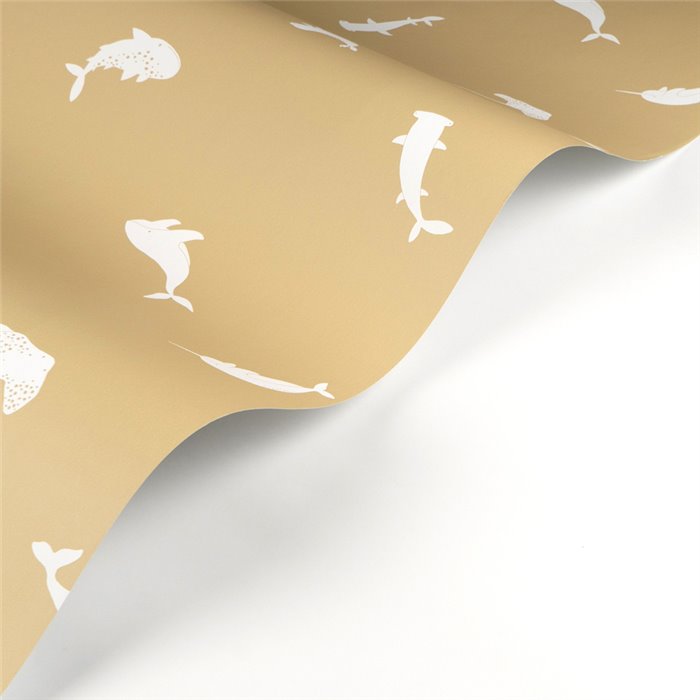 Casadeco|Kids wallpaper sea animals green|Children's