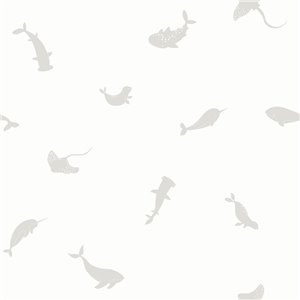Casadeco|Kids wallpaper sea animals green|Children's