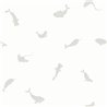 Casadeco|Kids wallpaper sea animals white and gray|Children's