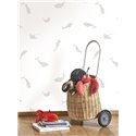 Casadeco|Papel pintado infantil animales marinos blanco y gris|Infantil