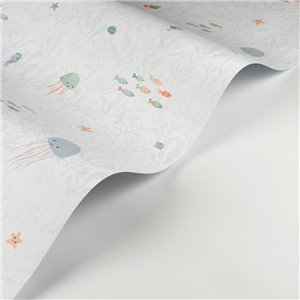 As Creation|Pink children's wallpaper with forest animals|Children's 2