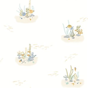 Casadeco|Kids wallpaper sea animals green|Children's