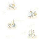 Casadeco|Papel pintado infantil peces y corales marinos blanco y azul|Infantil