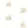 Casadeco|Papier peint enfant poissons et coraux blanc et bleu|Enfants