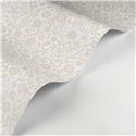 Casadeco|Papel pintado infantil flores de pradera blanco y beige|Infantil