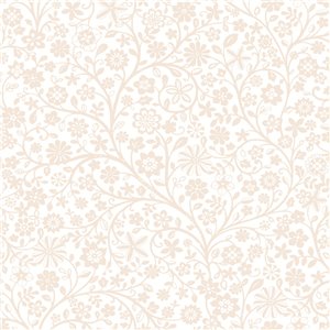 Casadeco|Papier peint enfant village de souris blanc et beige|Enfants