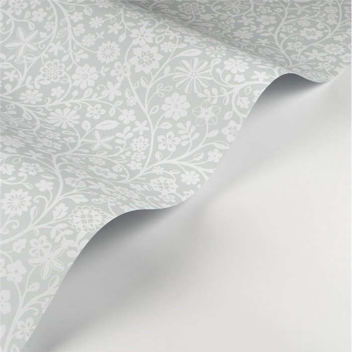 Casadeco|Papier peint enfant fleurs de prairie bleues|Enfants