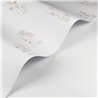 Casadeco|Papel pintado infantil cabañas Toile de Jouy blanco y beige|Infantil