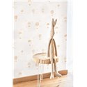 Casadeco|Papier peint enfant montgolfières blanc et beige|Enfants