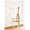 Casadeco|Papel pintado infantil globos aerostáticos blanco y beige|Infantil