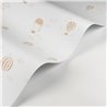 Casadeco|Papel pintado infantil globos aerostáticos blanco y beige|Infantil
