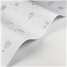 Casadeco|Papier peint enfant montgolfières blanc et bleu|Enfants