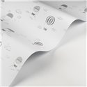 Casadeco|Papier peint enfant montgolfières blanc et gris|Enfants