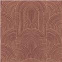 Caselio|Modern geometric wallpaper in aubergine tones|Art Deco