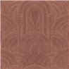 Caselio|Modern geometric wallpaper in aubergine tones|Art Deco