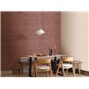 Caselio|Modern geometric wallpaper in aubergine tones|Art Deco