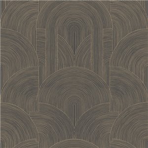 Caselio|Elegante Tapete mit Bögen in hellen Tönen|Art Deco