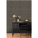 Caselio|Geometric wallpaper with golden arches, Art Deco style|Art Deco