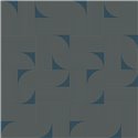 Caselio|Papier peint géométrique Art déco bleu et doré|Papier Peint