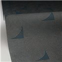 Caselio|Papier peint géométrique Art déco bleu et doré|Papier Peint