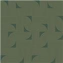 Caselio|Papier peint géométrique vert avec rayures dorées effet brillant|Papier Peint