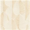 Caselio|Papel pintado hojas grandes de palmera beige|Floral