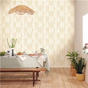 Caselio|Powder pink jute wallpaper|Wallpaper 2
