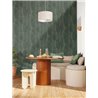 Caselio|Green large palm leaf wallpaper with shine|Floral