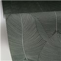 Caselio|Green large palm leaf wallpaper with shine|Floral