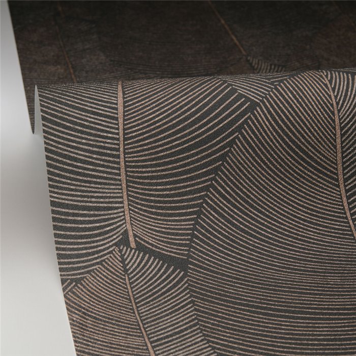 Caselio|XXL iridescent palm leaf wallpaper for bedroom|Floral