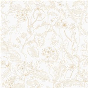Papeldecor|Wallpaper floral Japanese style blue|Wallpaper