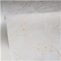 Caselio|Papier peint floral romantique blanc|Fleurs Romantiques