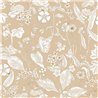 Caselio|Papel pintado estampado floral romántico beige|Flores Romántico