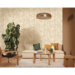 Caselio|Papier peint floral bleu style romantique|Fleurs Romantiques 2