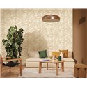 Caselio|Romantische beige geblümte Tapete|Romantische Blumen