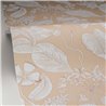 Caselio|Papel pintado estampado floral romántico beige|Flores Romántico