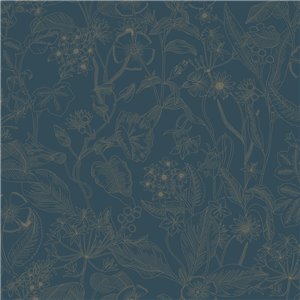 Rasch|Papier peint fleuri Boho gris clair|Floral