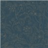 Caselio|Papier peint floral bleu style romantique|Fleurs Romantiques
