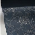 Caselio|Papier peint floral bleu style romantique|Fleurs Romantiques