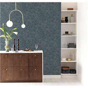 Caselio|Papier peint minimaliste à fleurs irisées blanches|Chambres 2