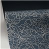 Caselio|Blaue und goldene Blumentapete mit Glanz, ideal fürs Wohnzimmer|Gastronomie & Hotellerie