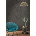 Caselio|Black and gold floral wallpaper with a modern shiny touch|Hospitality