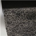 Caselio|Black and gold floral wallpaper with a modern shiny touch|Hospitality