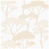 Caselio|Papel pintado bosque de pinos beige ideal para recibidor|Recibidor