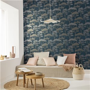 Casamance|Wallpaper textured linen effect brown|Wallpaper 2