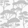 Caselio|Papier peint style oriental pins noir et blanc|Oriental
