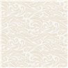Caselio|Arabesque style wallpaper with white and gold flowers|Damask