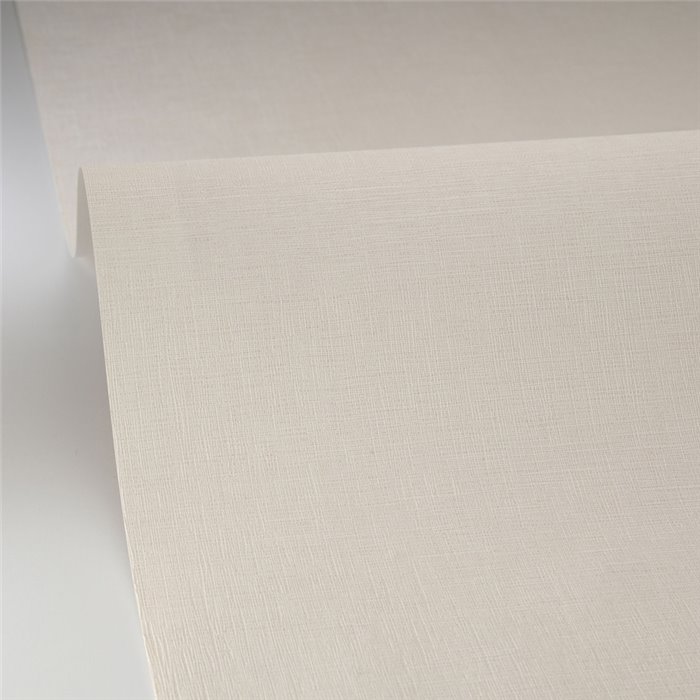 Caselio|Papel pintado liso flameado efecto lino beige|Colores Lisos