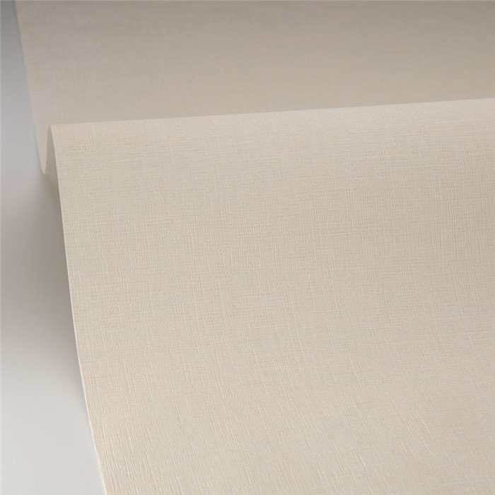Caselio|Papel pintado liso efecto lino beige claro|Colores Lisos