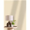 Caselio|Plain beige wallpaper imitation linen|Fabric Imitation